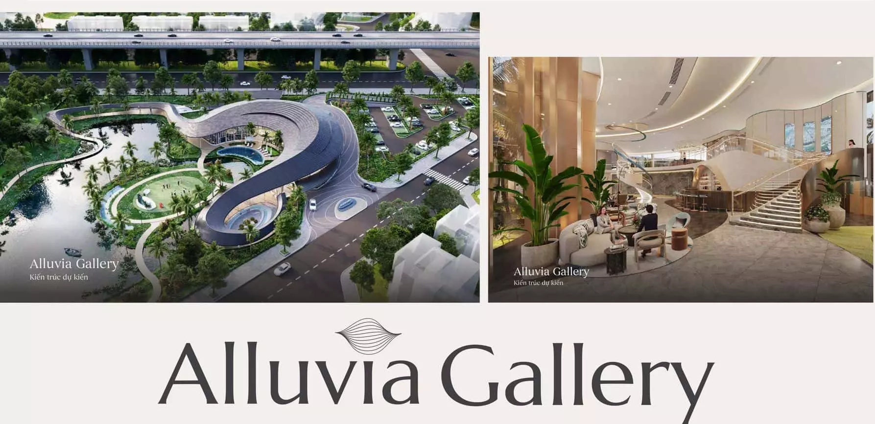 Vị trí nhà mẫu Sale Gallery dự án Alluvia Xuân Cầu ở đâu? 1 Phối cảnh Sale Gallery Khu đô thị Alluvia City Xuân Cầu