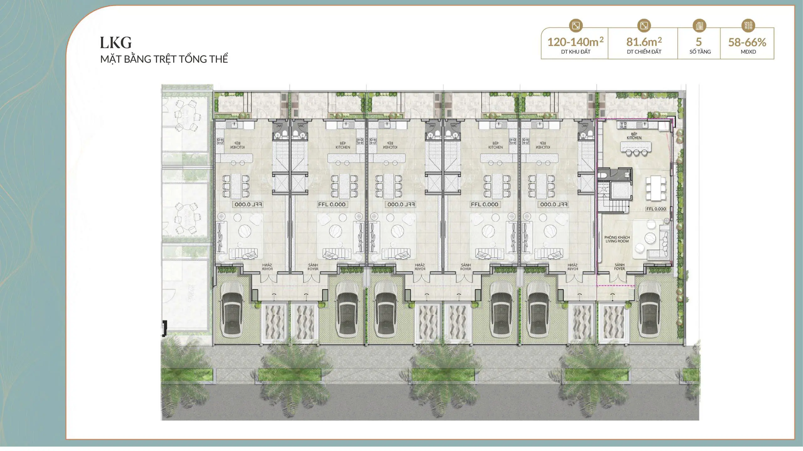 Nhà phố Liền kề dự án Alluvia City Xuân Cầu 8 LIỀN KỀ 7X20