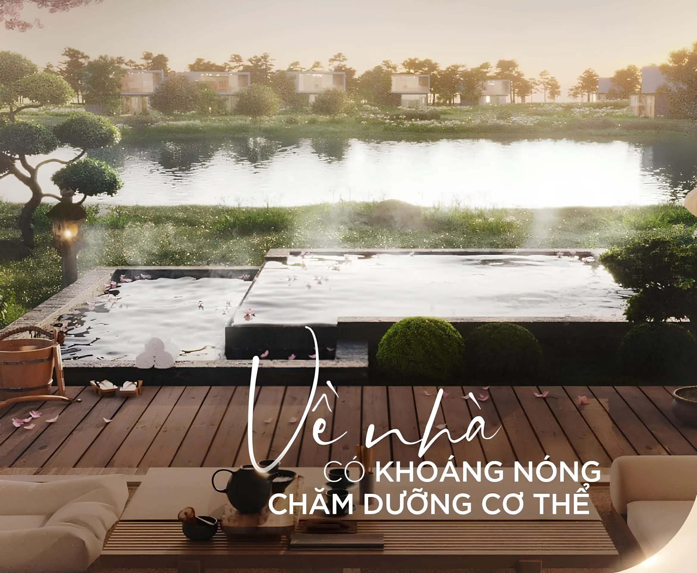 Về nhà chọn khoáng nóng chăm dưỡng cơ thể