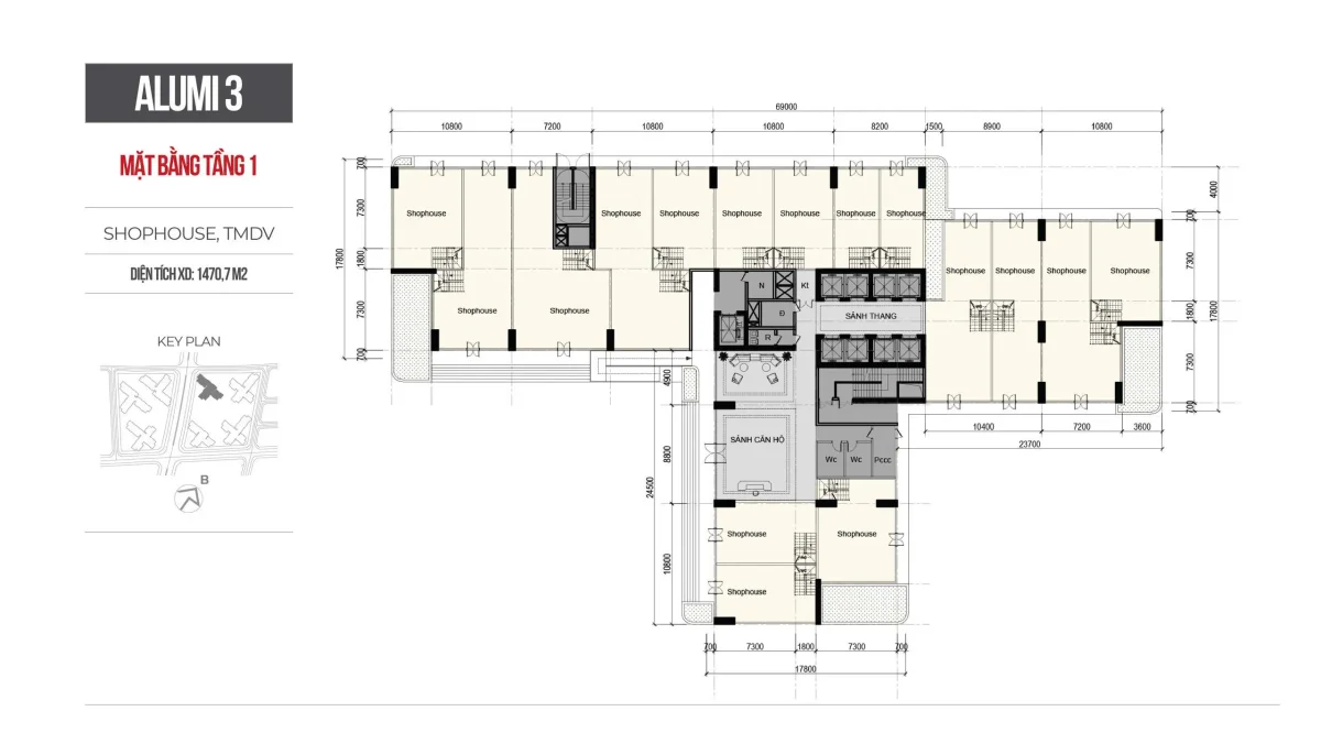 Mặt bằng tầng 1